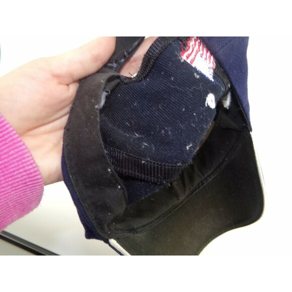 USA Eagle American Flag Hat Adjustable Baseball Cap Adult Men Navy Blue - Picture 4 of 6